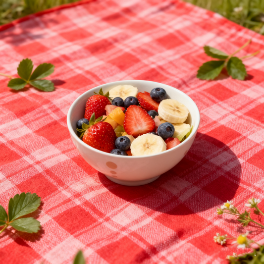 Rice Bowl Minimalist Dot White