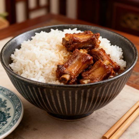 Ultra Light Weight Black Textured Rice Bowl