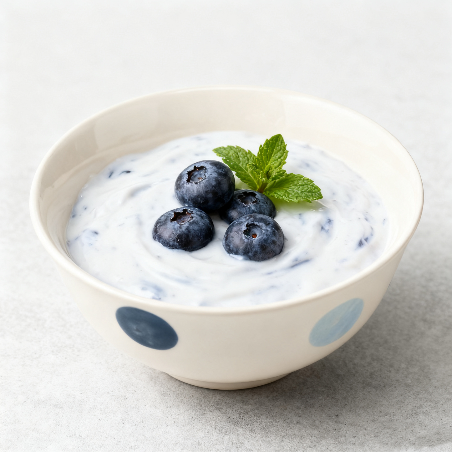 12CM Blue Polka Dot Bowl
