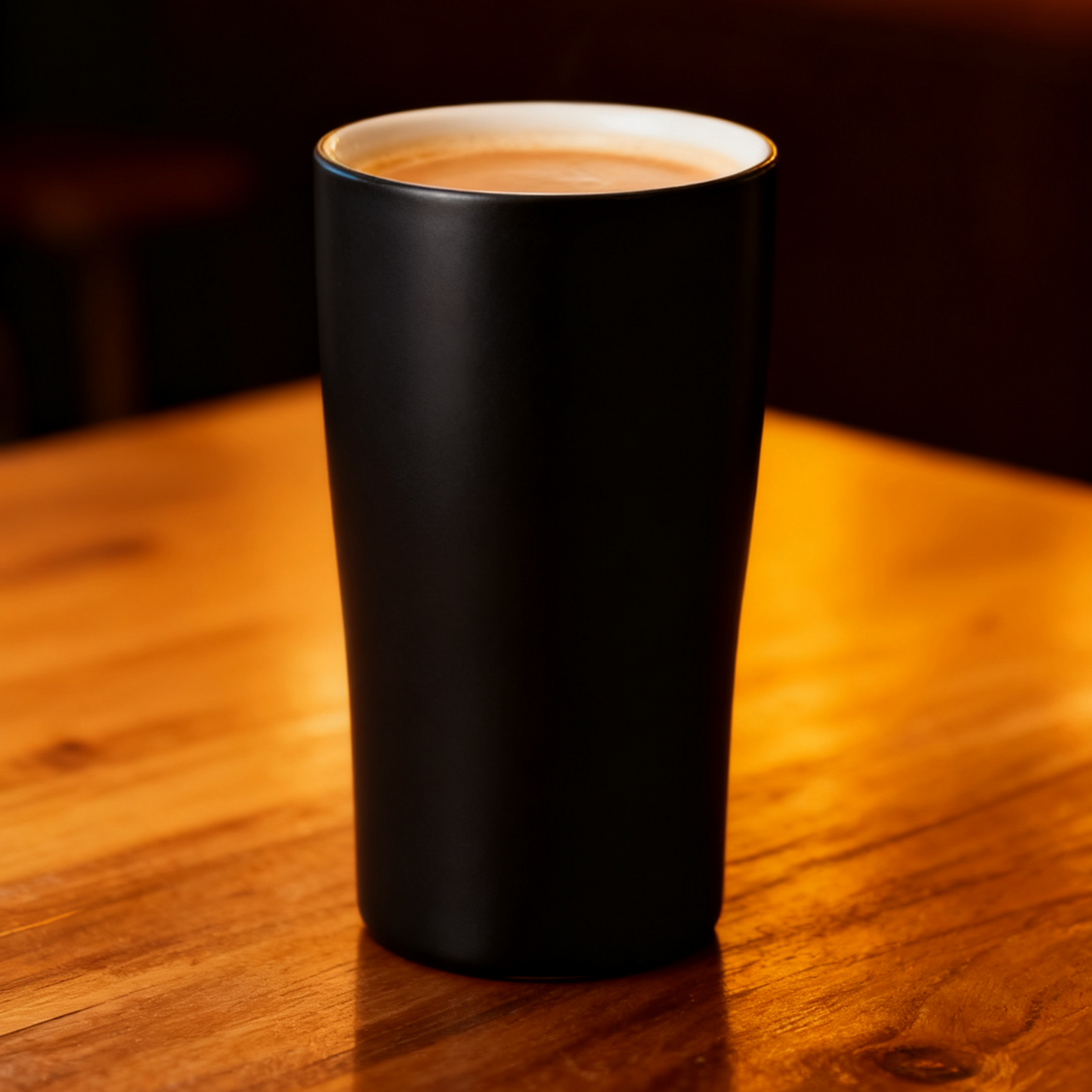 Black Sleek Ceramic Coated Tumbler