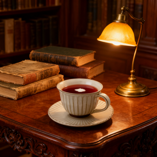 Textured Ceramic Coffee Cup with Saucer Set