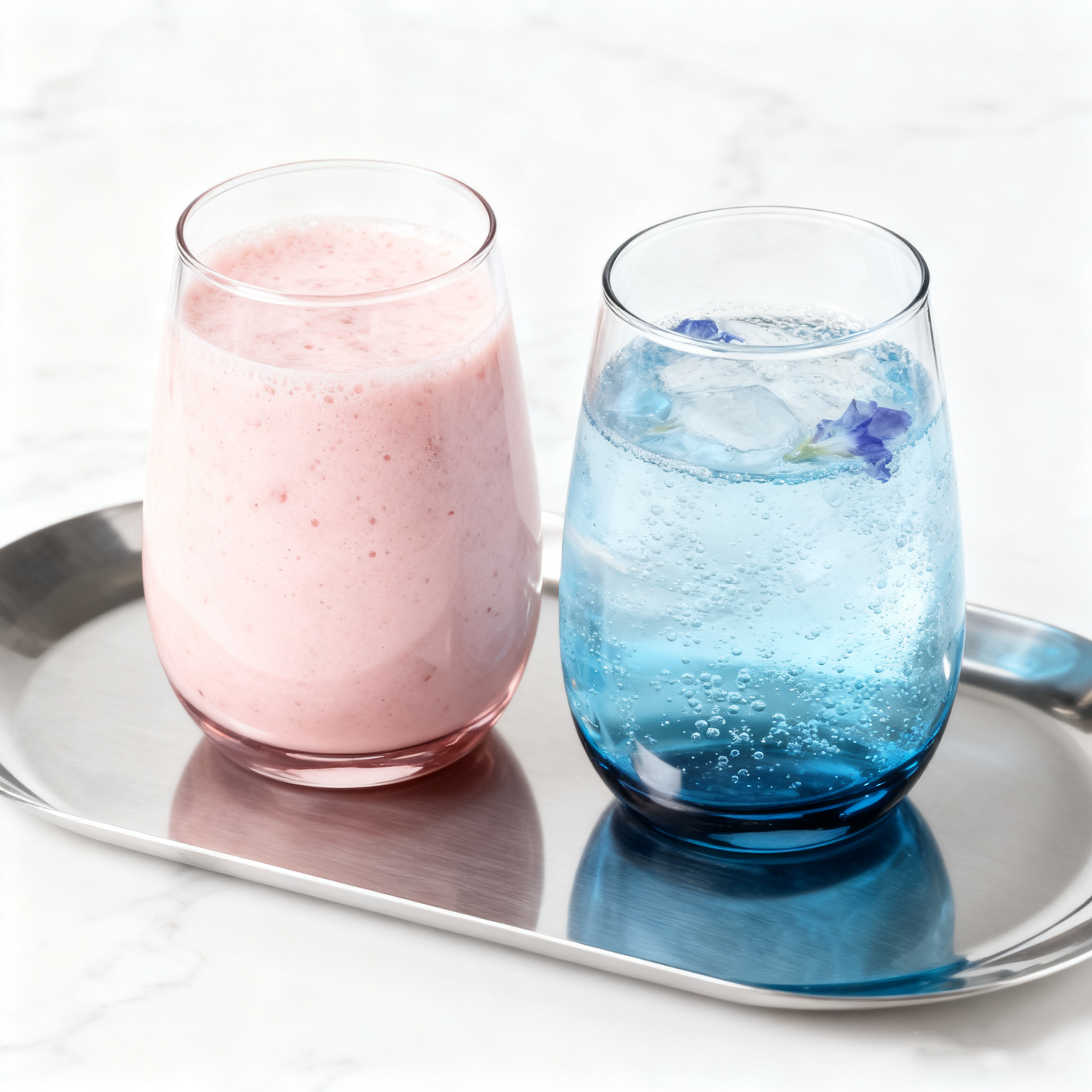 Elegant Smoky Gray Glass Tumbler Set