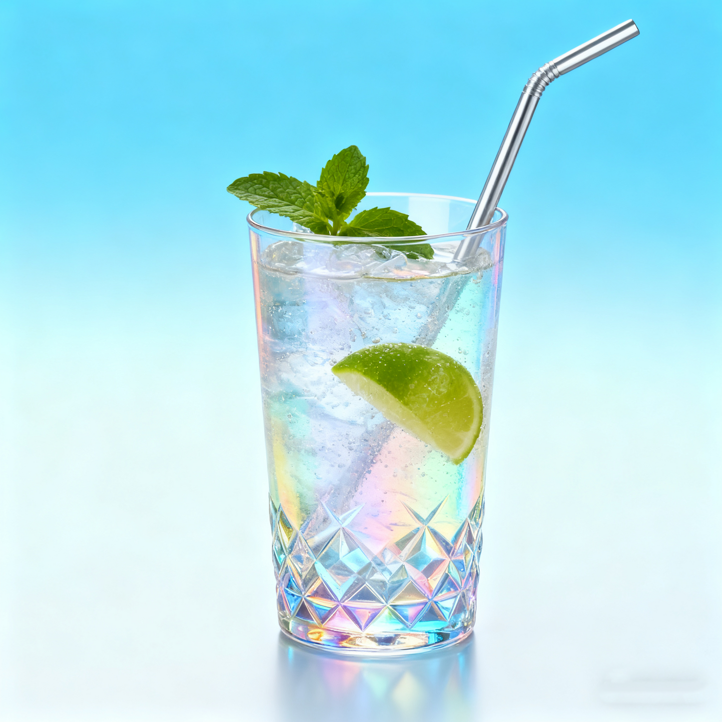 Chic Iridescent Textured Glass Tumbler