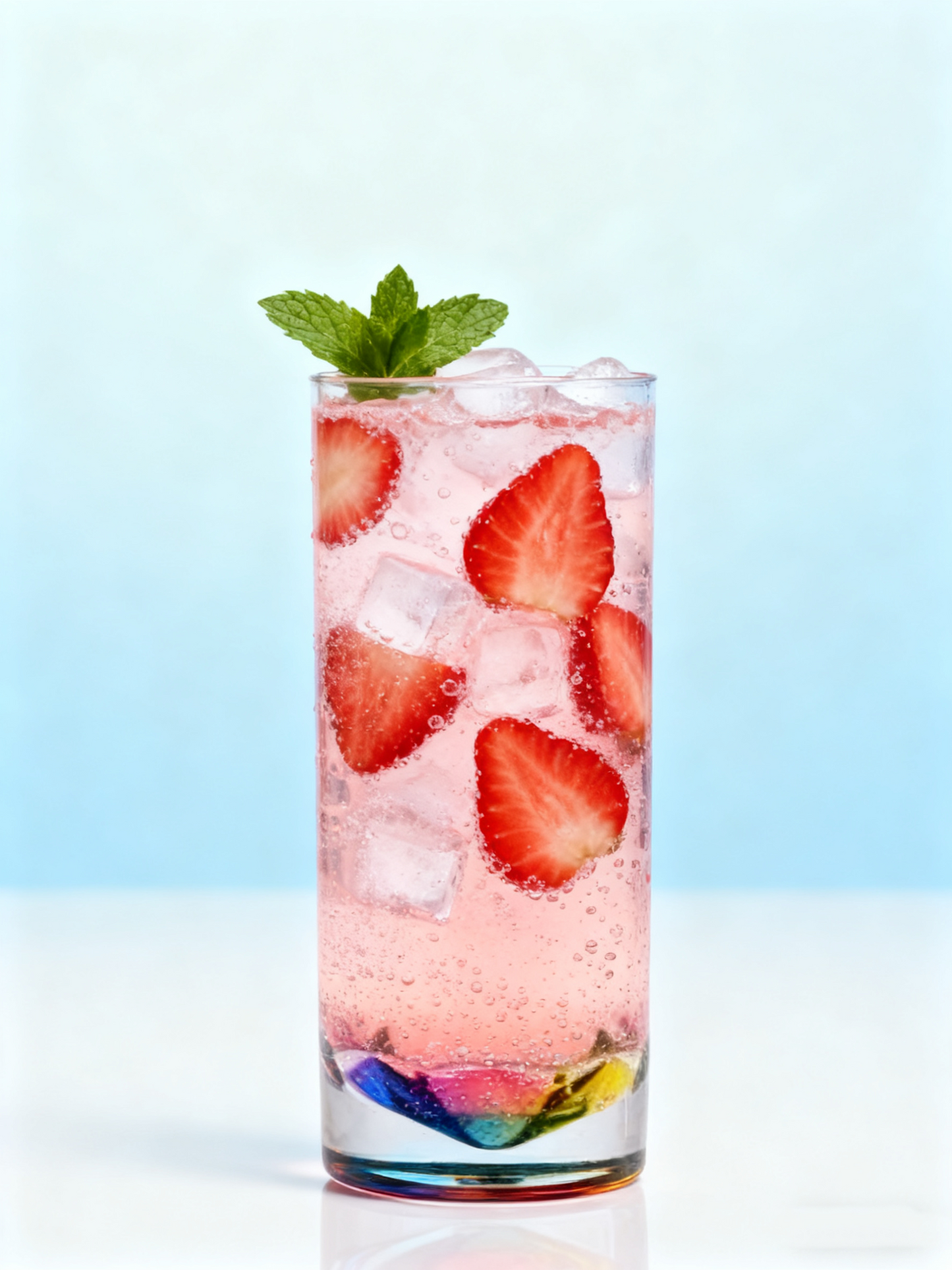 Colorful Rainbow Chic Glass Tumbler