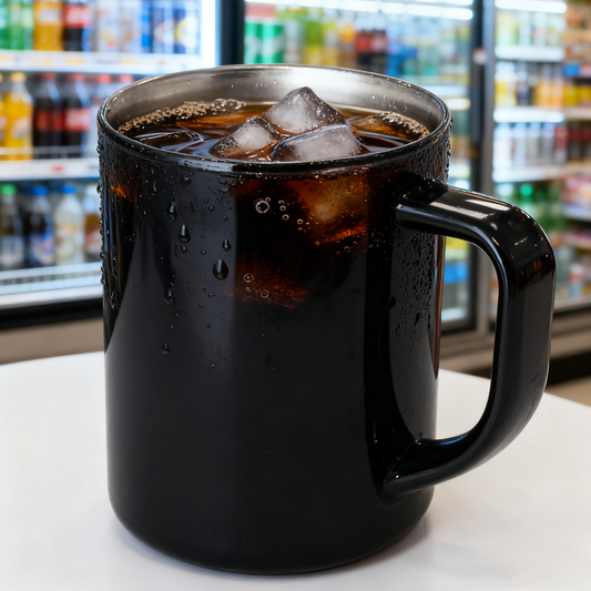 Sleek Minimalist Black Ceramic Mug Cup