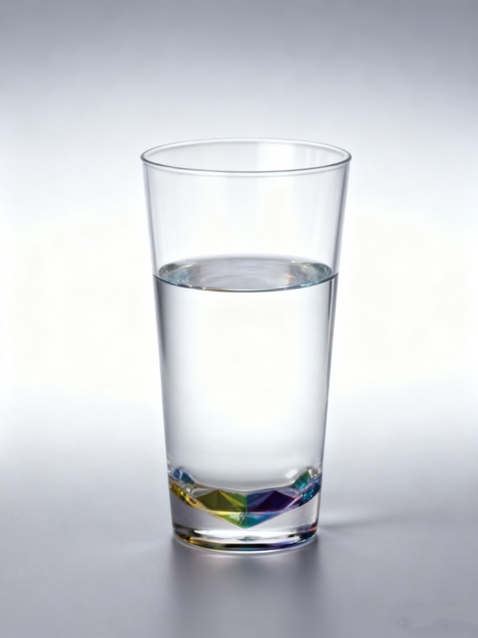 Chic Iridescent Textured Glass Tumbler L