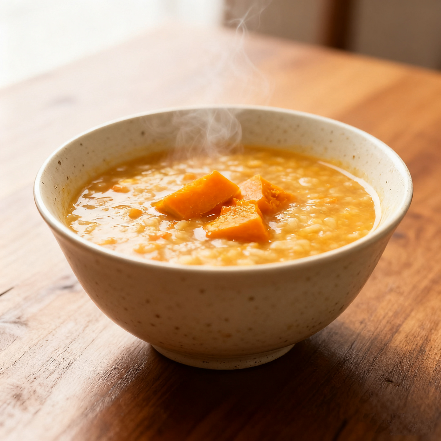 Textured Off-White Rice Bowl