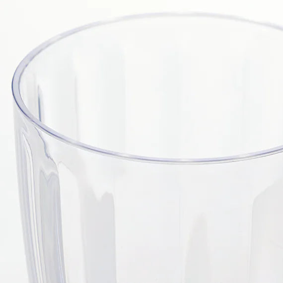 Clear Textured Glass Tumbler