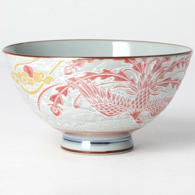 Colorful Shining Phoenix Rice Bowl