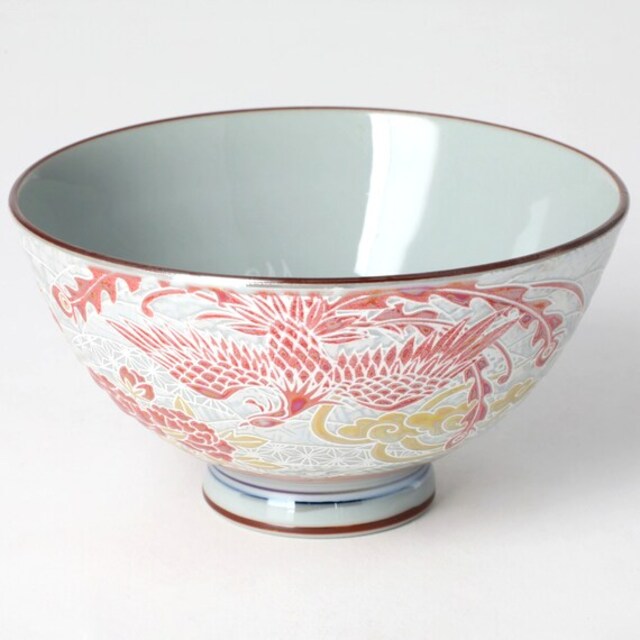 Colorful Shining Phoenix Rice Bowl
