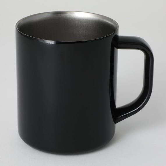 Sleek Minimalist Black Ceramic Mug Cup
