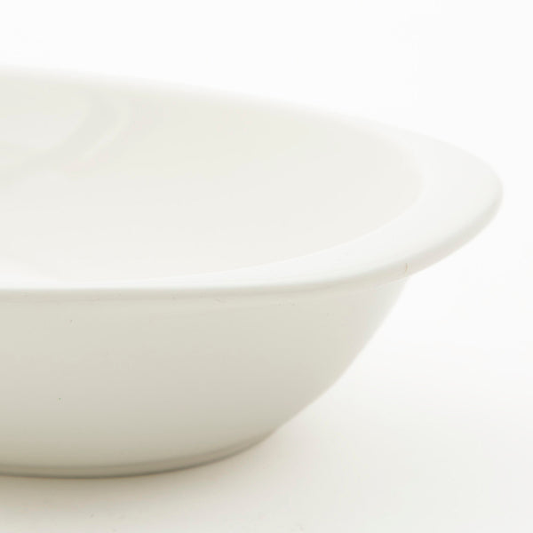 White Porcelain Oval Oven Ware