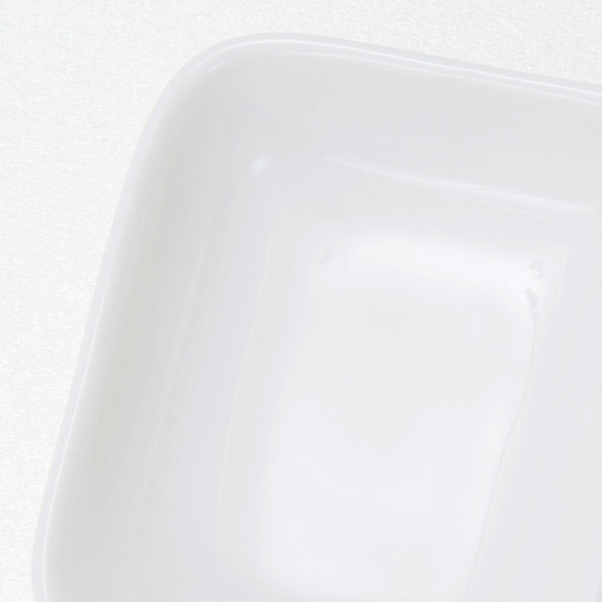 White Porcelain Two-Compartment Divided Dish