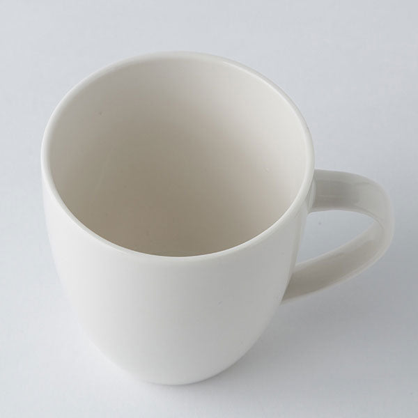 Sleek White Ceramic Mug Cup for Hot Drinks