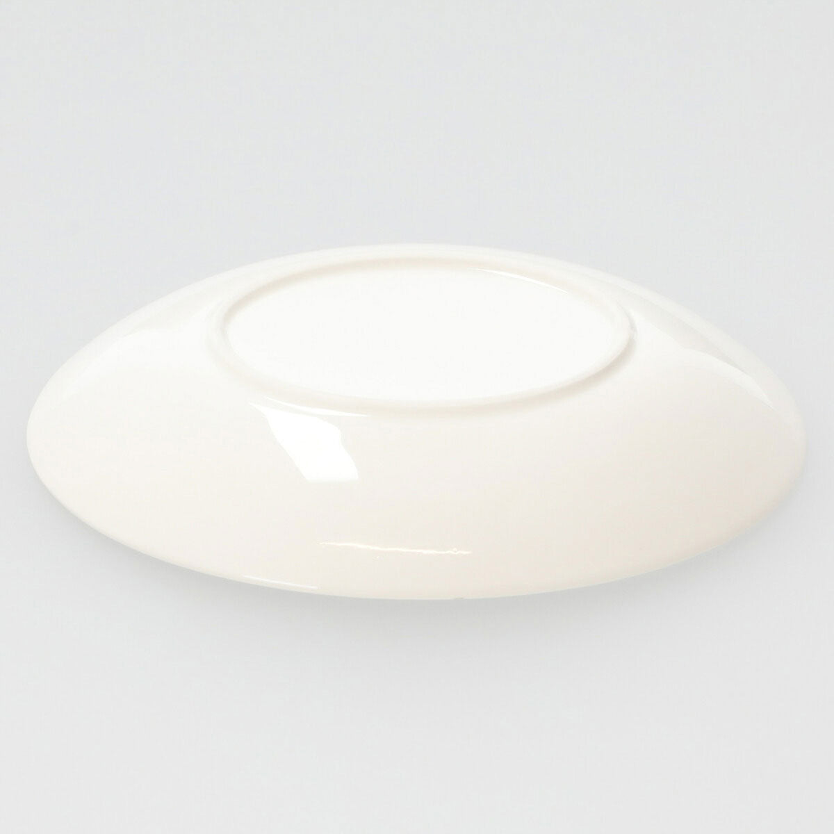 20CM White Porcelain Oval Bowl